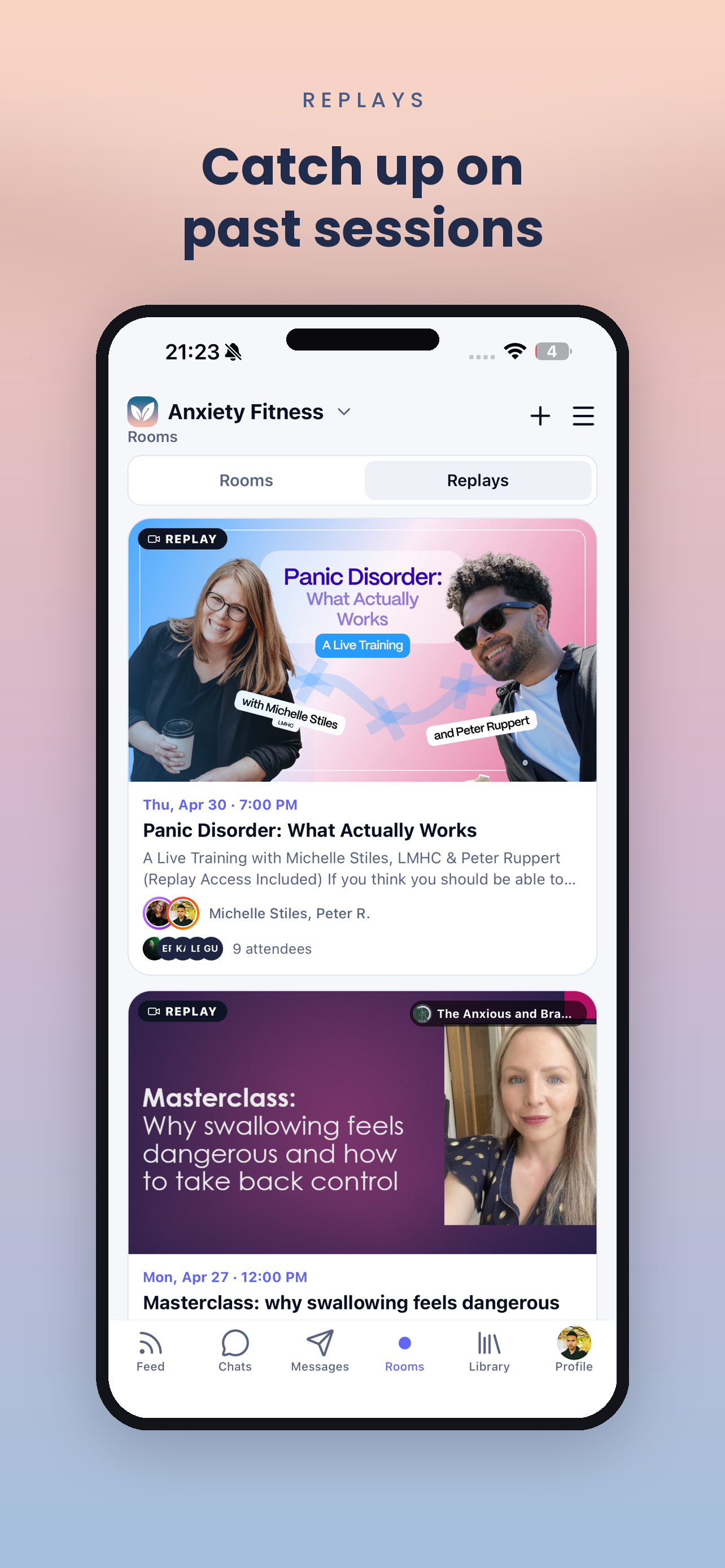 Anxiety Fitness app screenshot